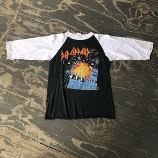 Vintage 80’s Def Leppard Pyromania Tour T - Shirt Size Medium Band Tee