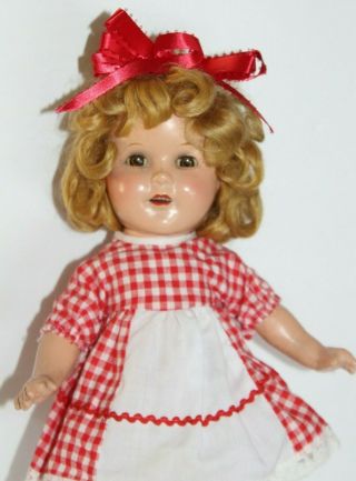 Vintage Composition Ideal Doll Shirley Temple 13 "