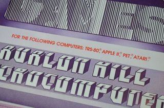 Vintage Avalon Hill Microcomputer Games Advertising Poster TRS - 80 Apple II PET 4