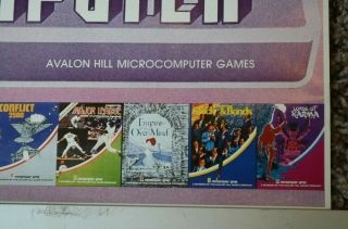 Vintage Avalon Hill Microcomputer Games Advertising Poster TRS - 80 Apple II PET 7