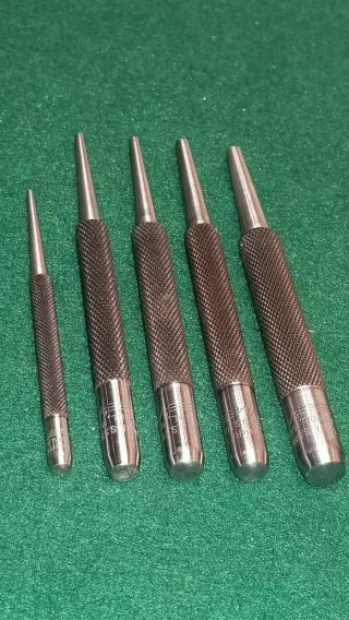 Vintage STARRETT No.  18AA auto center punch No.  117 punches No.  70 scriber & more 3
