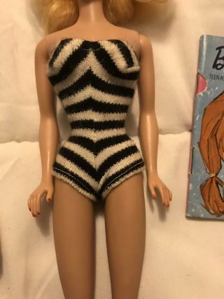 Vintage Barbie Ponytail 1962 Case,  Doll And Clothes 3