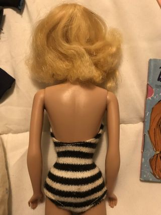 Vintage Barbie Ponytail 1962 Case,  Doll And Clothes 5