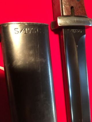 Vintage WW2 K98 Combat Bayonet w/matching Numbers 3