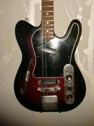 Jolana Iris Bass Czechoslovakian Guitar Vintage And Rare
