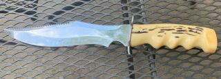 Vintage Scubapro Diving “the Knife” 12.  5 " Long With 7.  75 " Blade Made In Italy