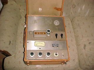 Vintage Ampex 601 Portable Reel To Reel Tape Recorder,  As - Is