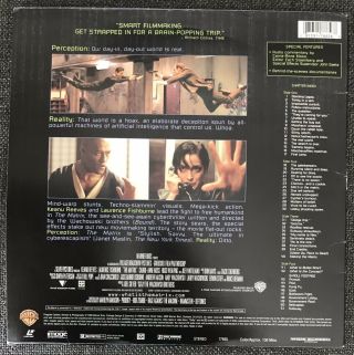 Rare Hard To Find 1999 THE MATRIX WIDE SCREEN Edition Laserdisc LASER DISC Image 3