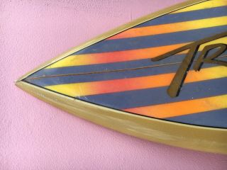 Vintage Surfboard Tropix T.  M.  Ocean Image 1540