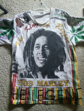 Bob Marley The Legend King Of Reggae Vintage T Shirt