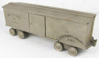 Ideal Antique Cast Iron Train Boxcar Wabash