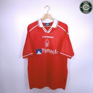 VAN HOOIJDONK 40 Nottingham Forest Vintage Umbro Football Shirt 1998/99 (XL) 2