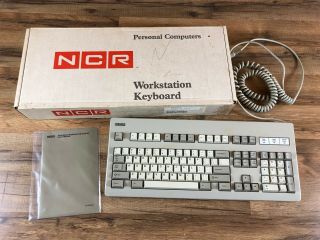 Vintage Ncr Ho150 - Std1 - 12 - 17 Computer Keyboard 1980s West Germany
