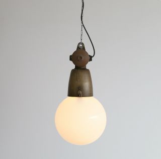 Very Rare Kandem Lbl Industrial Design Pendant Lamp,  Lampe Loft,  Bauhaus Lamp
