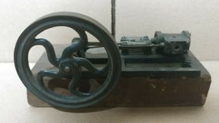 Antique Brass & Cast Iron Toy Live Steam Engine - 2