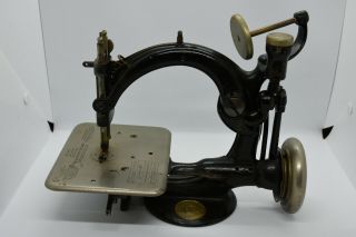 Antique Willcox & Gibbs Hand Crank Sewing Machine 1894 Hand Crank Missing