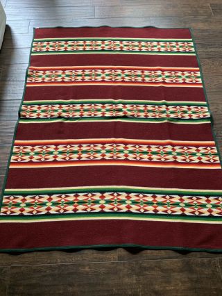 Vintage Pendleton Beaver State Wool Blanket 79 X 60