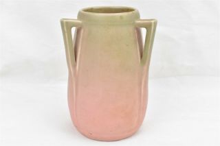 Vtg Rookwood Pottery Cabinet Vase Art Deco Triple Handle Dusty Rose Xxix 2330