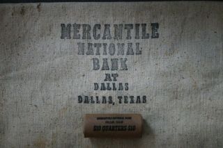 Mercantile National Bank TX ROLL of 40 Barber Quarters 1897? Rare VG & S G 3