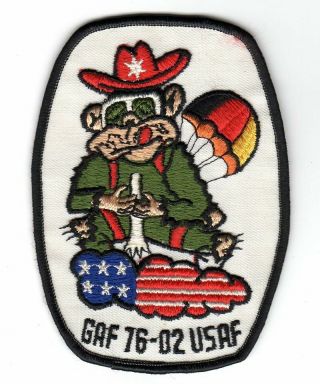 Vintage German Air Force Patch Usaf Training Class 76 - 02