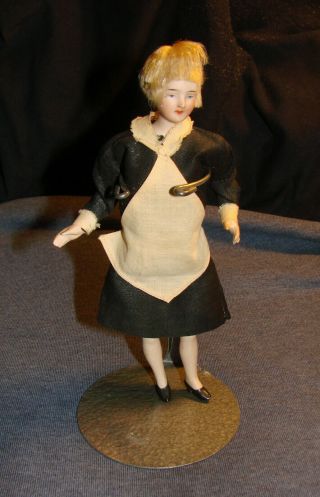 Rare Antique Female Dollhouse Maid Circa 1800 