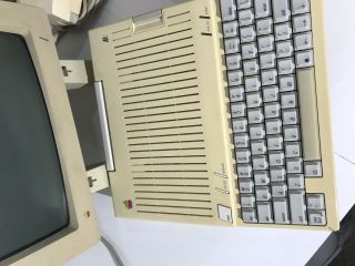 Vintage Apple IIc With Monitor,  Dot Matrix Printer,  Floppy Drive,  Cables,  & MORE 6