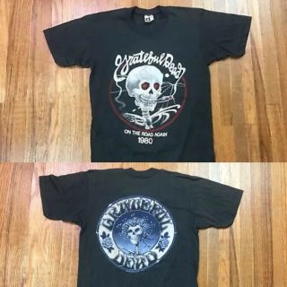 Vintage 1980s Grateful Dead Concert T Shirt Sz Xs / S On The Road Agin Tour 80s