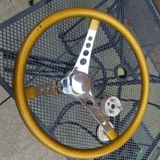 15 " Superior Vintage Gold Metal Flake Steering Wheel Hot Rat Rod Gasser
