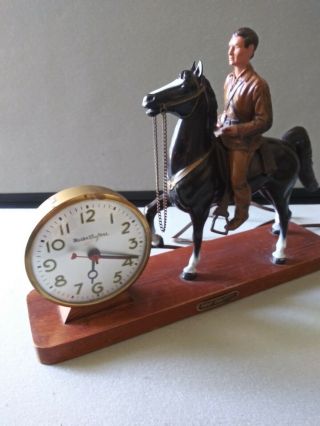 Master Crafters Clock Breyer Rare Davy Crockett Black Fury Vintage