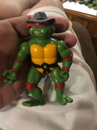 Vintage Teenage Mutant Ninja Turtles Undercover Raphael Figure Very Rare