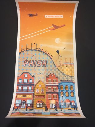 Phish Print Poster By Dkng Bader Field Ac 2012 N1 Rare Not Pollock Not Welker