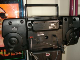 Vintage JVC PC - XC50 dual cassette 7 CD Boombox Radio stereo 1bit DAC tape JAPAN 7