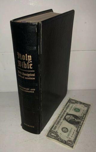 Vgc Dickson Kjv Analytical Study Bible Dictionary & Concordance 1966 Vintage