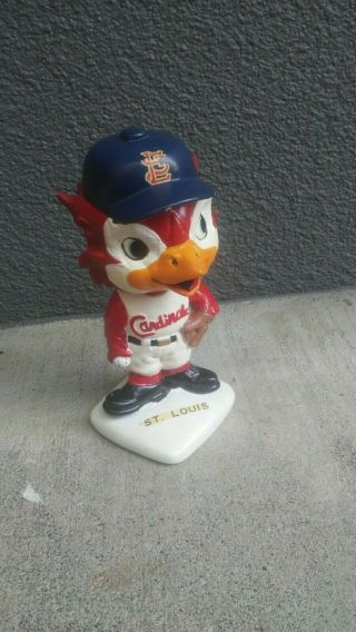 True Vintage St.  Louis Cardinals Baseball MASCOT Nodder Bobble head Doll Japan 4