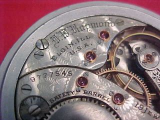 1903 Elgin B.  W.  Raymond 19 Jewel 18 Size Pocket Watch Grade 240 6