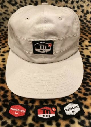 Rare Nike Tn Tuned Air Vintage Cap Hat Adjustable One Size Patch Logo Tan