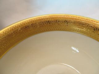 Zucker & Lichtmann Karlsbad Czechoslovakia Rare Gold Encrusted Cream Soup Bowls 5