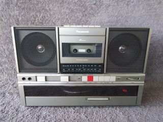 Vintage Panasonic Sg - J500 Am/fm Cassette Turntable Boombox - Retro Gettoblaster