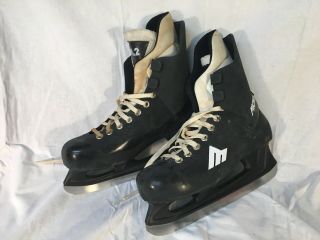 Vintage Rare Micron M2 Men’s Size 9.  5 Ice Hockey Player Skates Black