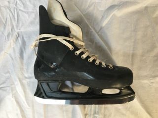 Vintage Rare Micron M2 Men’s Size 9.  5 Ice Hockey Player Skates Black 6