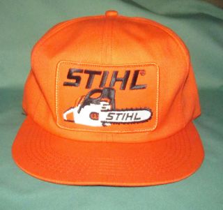 Vintage Stihl Chainsaw Patch Snapback Usa Farmer Trucker Hat Cap K Brand