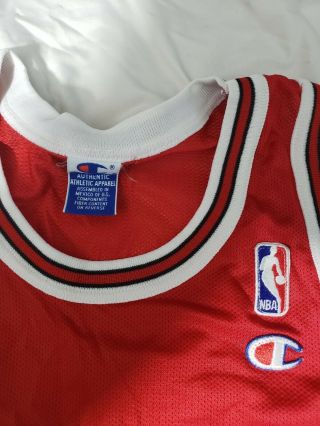Vintage Michael Jordan Chicago Bulls 23 Champion Nba Jersey Size 40