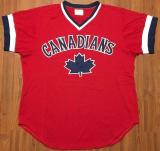 Vintage Authentic Wilson Vancouver Canadians 39 Game Issued Milb Jersey Sz 48