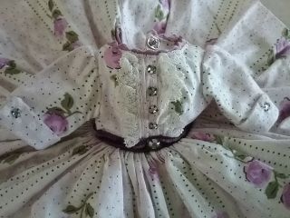 Vintage Madame Alexander Tagged Cissette Lilac & Rhinestone Street Dress 2