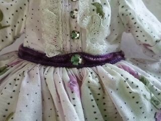 Vintage Madame Alexander Tagged Cissette Lilac & Rhinestone Street Dress 3