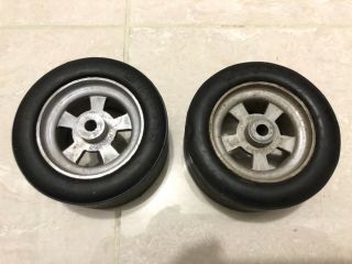 Vintage Rare Kyosho 1/8 Dash 1 Front Tires & Wheels