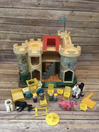 Vintage Fisher Price Family Play Castle Base 2