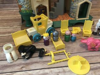Vintage Fisher Price Family Play Castle Base 3