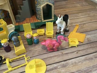 Vintage Fisher Price Family Play Castle Base 4