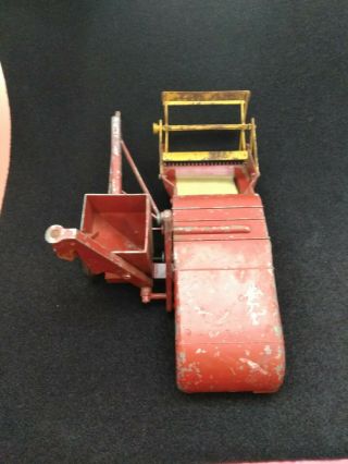 Vintage Toy 11 " Long Reuhl Products Massey Harris Red Metal Clipper Combine